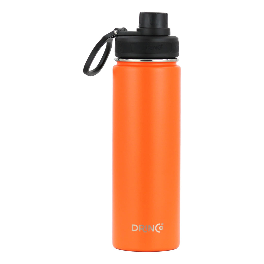 DRINCO® 22oz Stainless Steel Sport Water Bottle - Orange Mercantile Mountain
