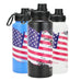 DRINCO® 32oz Stainless Steel Water Bottle-US Flag Color-Royal Blue Mercantile Mountain
