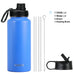 DRINCO® 32oz Stainless Steel Water Bottle-US Flag Color-Royal Blue Mercantile Mountain