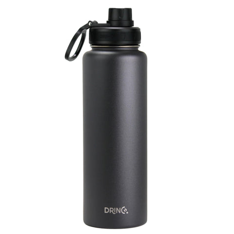 DRINCO® 40oz Stainless Steel Sport Water Bottle - Black Mercantile Mountain