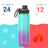 DRINCO® 22oz Stainless Steel Sport Water Bottle - Ombre Fuschia Teal Mercantile Mountain