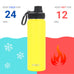 DRINCO® 22oz Stainless Steel Sport Water Bottle - Illuminating Yellow Mercantile Mountain