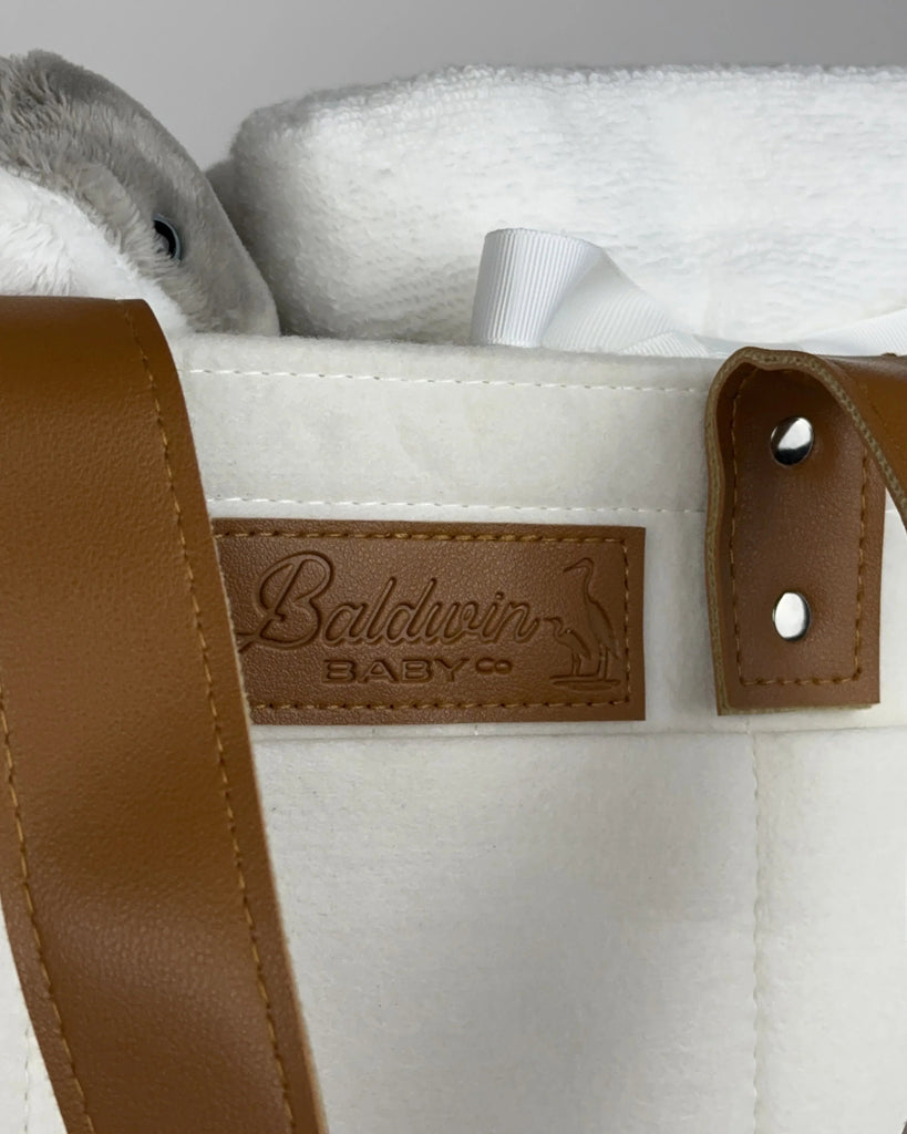 Magnolia Cream Diaper Caddy Baldwin Baby Company