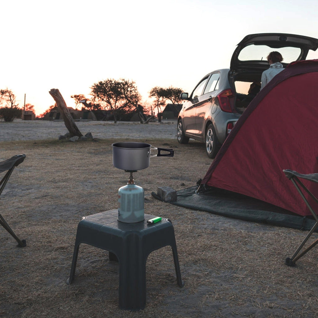 12Pcs Camping Cookware Set Camping Stove Aluminum Pot Pans Kit Mercantile Mountain