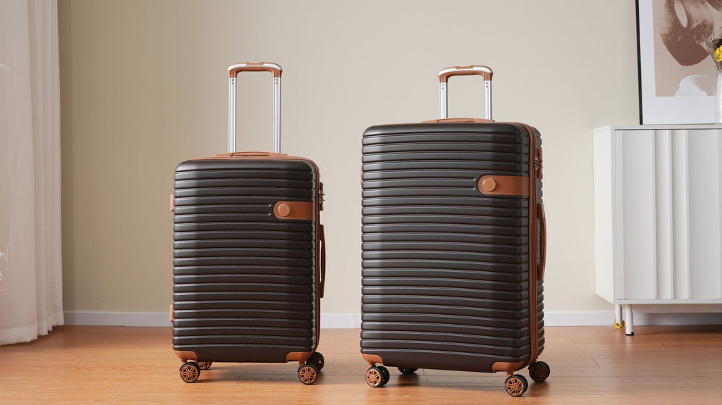 4 Piece Luggage Set Suitcase Set, ABS Hard Shell Lightweight Expandable Travel Luggage with 4 Packing Cubes, TSA Lock, Spinner Wheels for Men Women(16/20/24/28) Mercantile Mountain