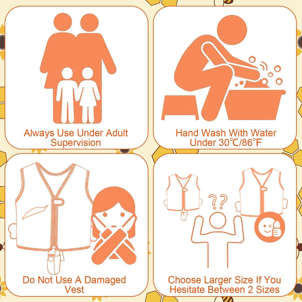 Kids Swim Vest – Toddler Float Jacket with Adjustable Safety Strap Mercantile Mountain