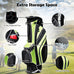 Golf Stand Cart Bag with 6-Way Divider Carry Pockets Mercantile Mountain