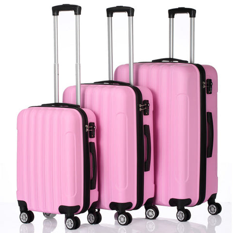 3-in-1 Multifunctional Large Capacity Traveling Storage Suitcase Pink Mercantile Mountain