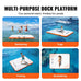 10x8FT Inflatable Floating Dock Platform – Non-Slip Water Raft Mercantile Mountain