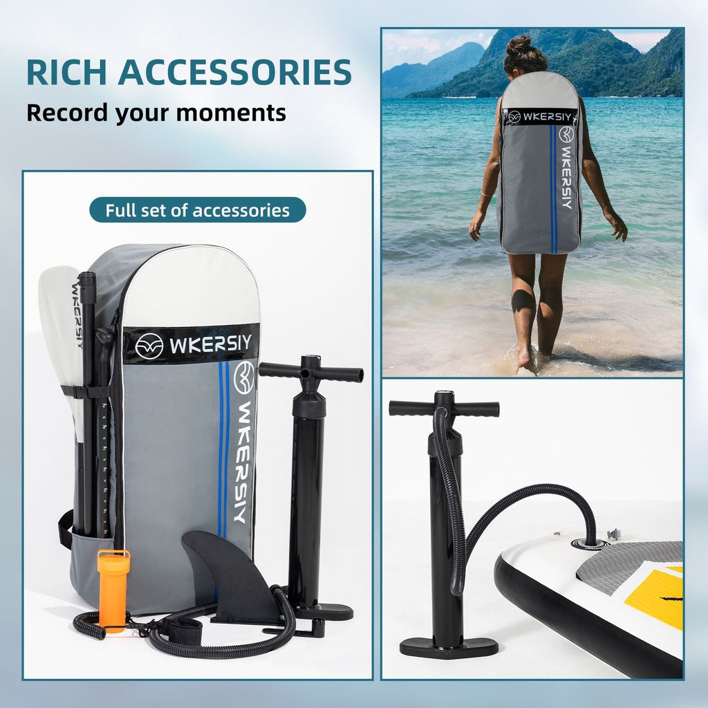 inflatable paddle board 11'6 touring Sup including sup paddle, paddleboard backpack, pump, leash Mercantile Mountain