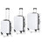 3-in-1 Multifunctional Large Capacity Traveling Storage Suitcase White Mercantile Mountain