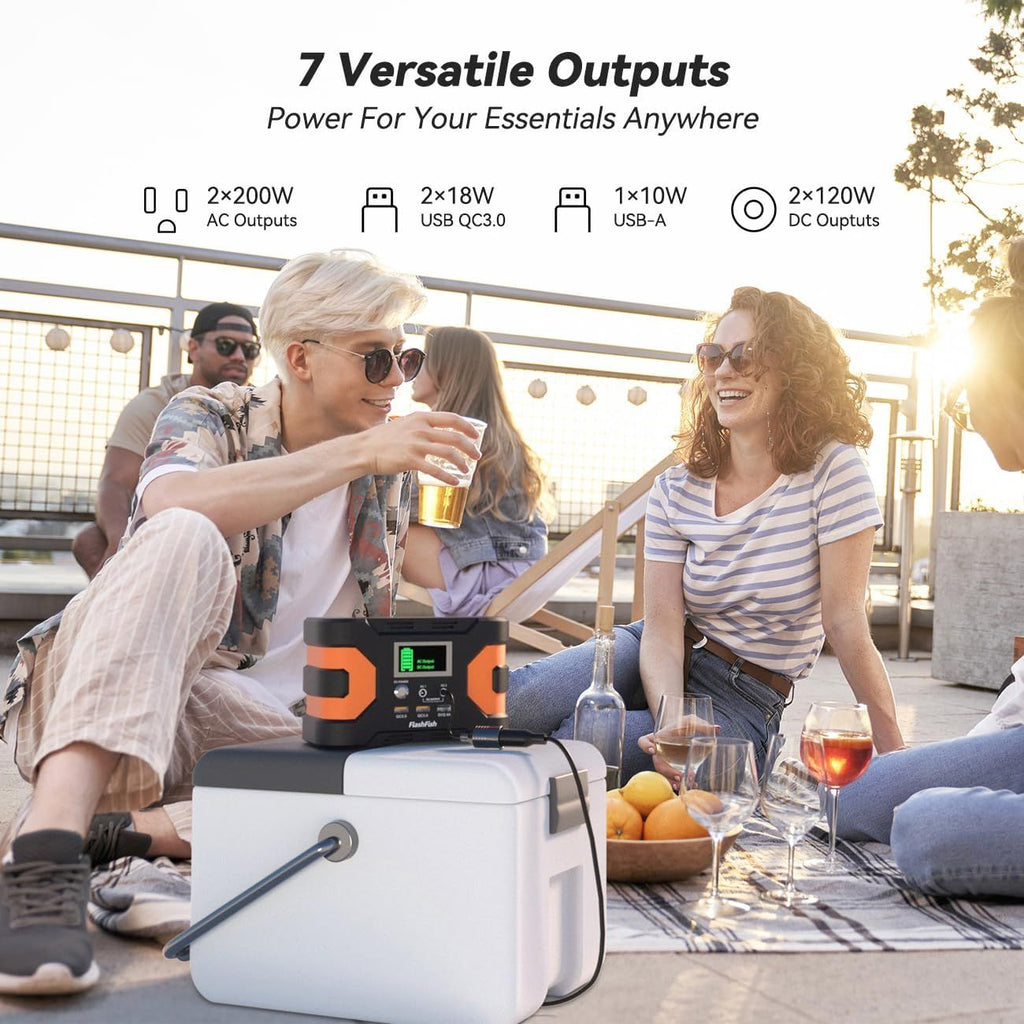 Portable Power Station 200W CPAP Backup Battery for Camping Emergency Mercantile Mountain