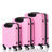 3-in-1 Multifunctional Large Capacity Traveling Storage Suitcase Pink Mercantile Mountain