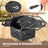 Portable Charcoal Grill Stove – Foldable Hibachi Cooker with Handle Mercantile Mountain
