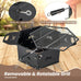 Portable Charcoal Grill Stove – Foldable Hibachi Cooker with Handle Mercantile Mountain