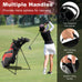 Golf Stand Cart Bag with 6-Way Divider Carry Pockets Mercantile Mountain