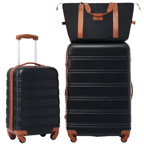 Hardshell Luggage Sets 2Pcs + Bag Spinner Suitcase with TSA Lock Lightweight 20" + 28" Mercantile Mountain
