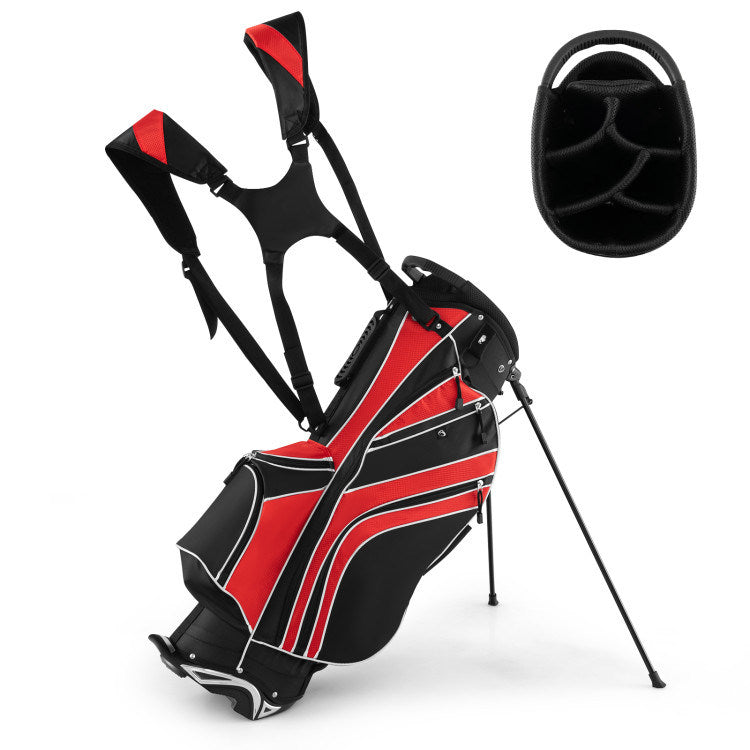 Golf Stand Cart Bag with 6-Way Divider Carry Pockets Mercantile Mountain