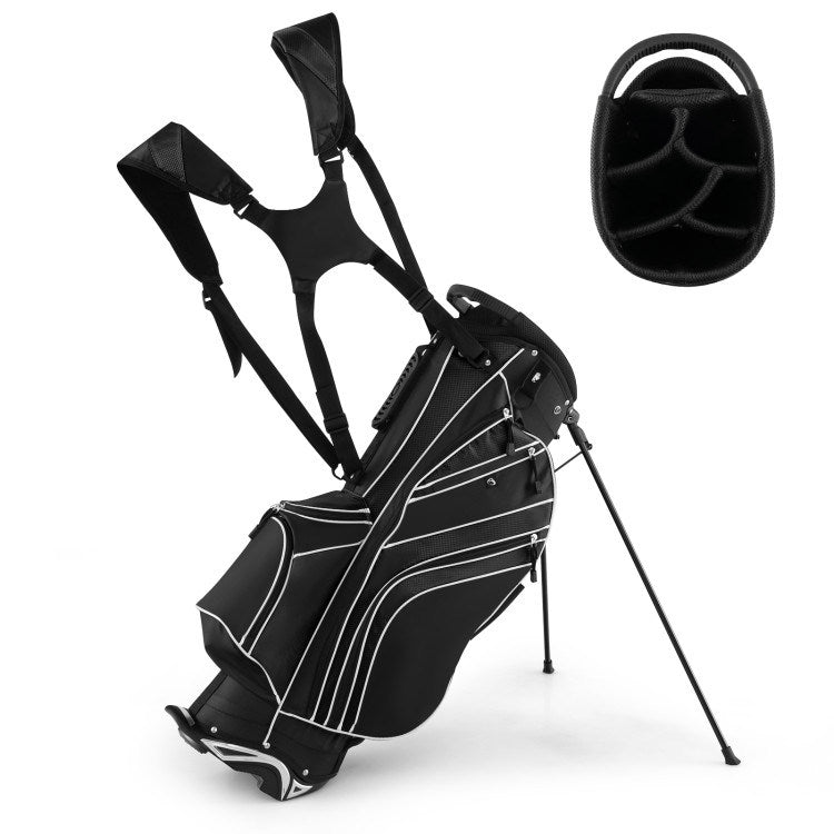 Golf Stand Cart Bag with 6-Way Divider Carry Pockets Mercantile Mountain