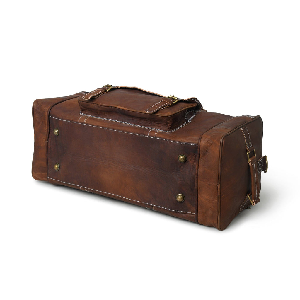 Walker Leather Weekender Bag + Free Toiletry Classy Leather Bags