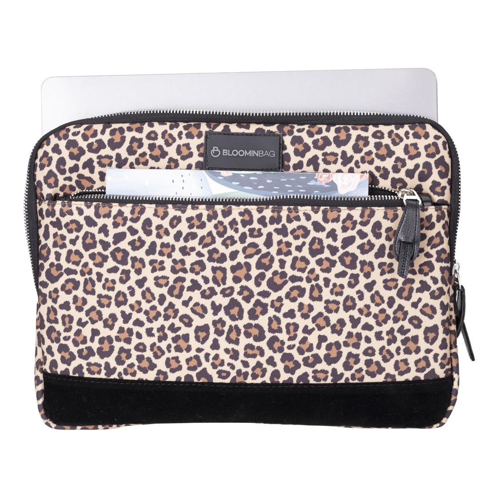 Earthy Leopard 14 inch Laptop / MacBook Sleeve - LuggageDesigners