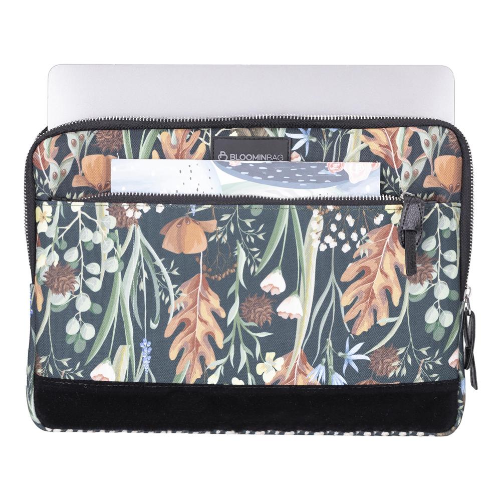 Eco Forest 13 Inch Laptop / MacBook Sleeve Mizuri Leather