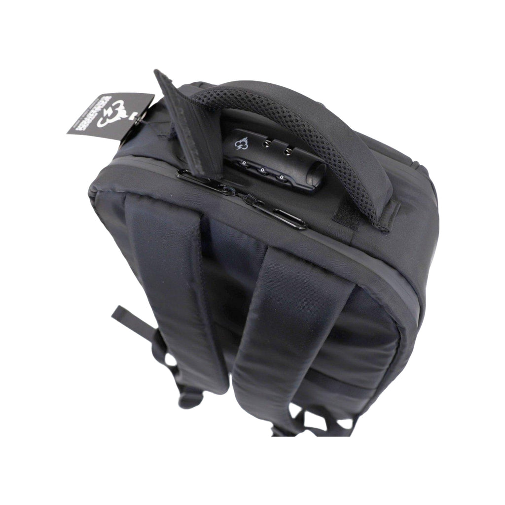 FireBar Labs Smell Proof Executive Backpack w/USB-C Fast Charge Port - Hidden Lock Safely Fashion Powered by FireBar Labs