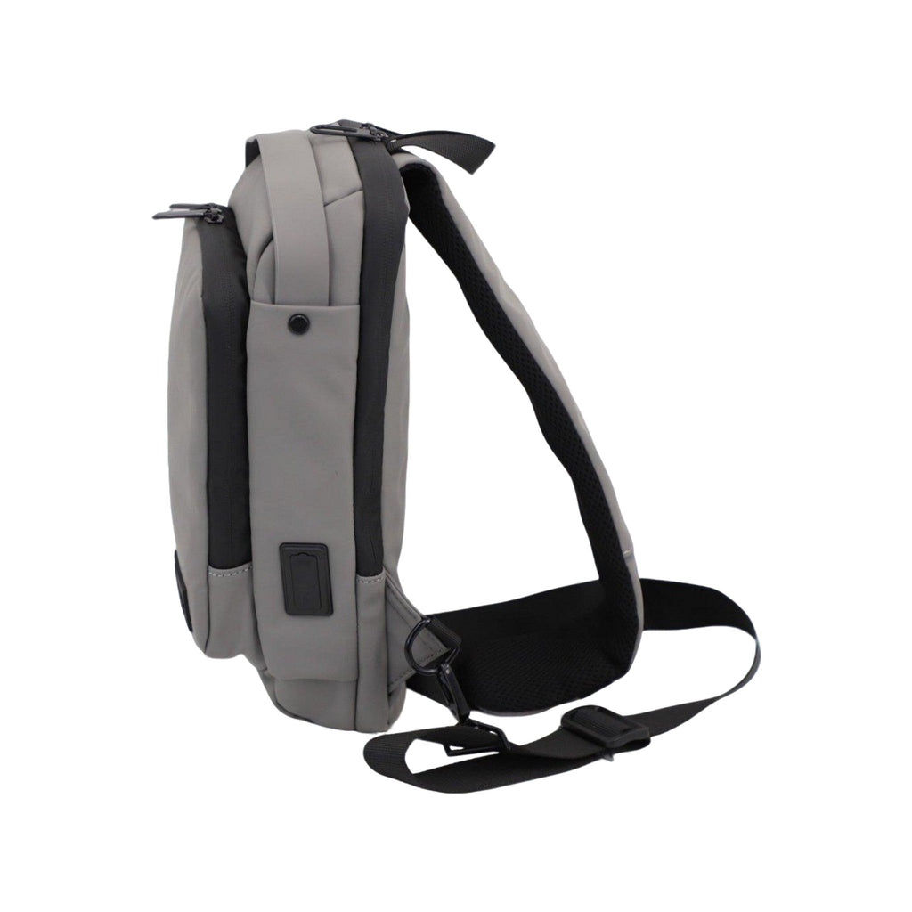 FireBar Labs Smell Proof Executive Tech Cross Body w/USB-C Fast Charge Port - Hidden Lock Safely Fashion Powered by FireBar Labs