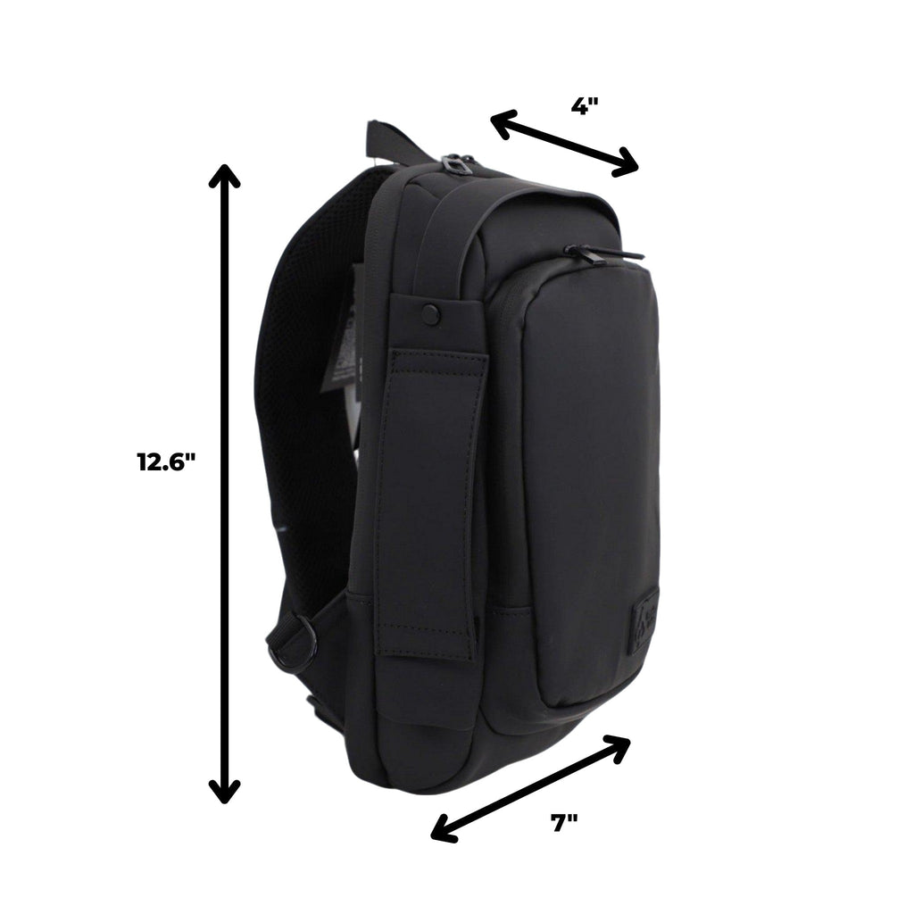 FireBar Labs Smell Proof Executive Tech Cross Body w/USB-C Fast Charge Port - Hidden Lock Safely Fashion Powered by FireBar Labs