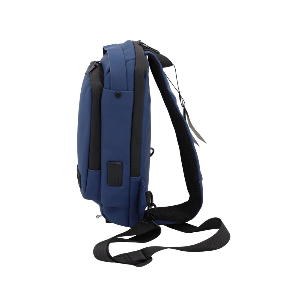 FireBar Labs Smell Proof Executive Tech Cross Body w/USB-C Fast Charge Port - Hidden Lock Safely Fashion Powered by FireBar Labs