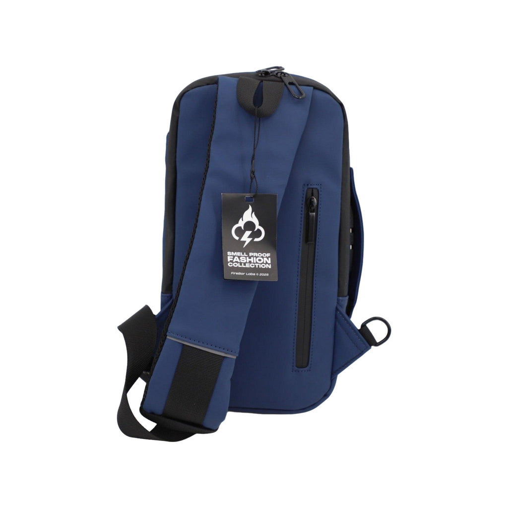 FireBar Labs Smell Proof Executive Tech Cross Body w/USB-C Fast Charge Port - Hidden Lock Safely Fashion Powered by FireBar Labs