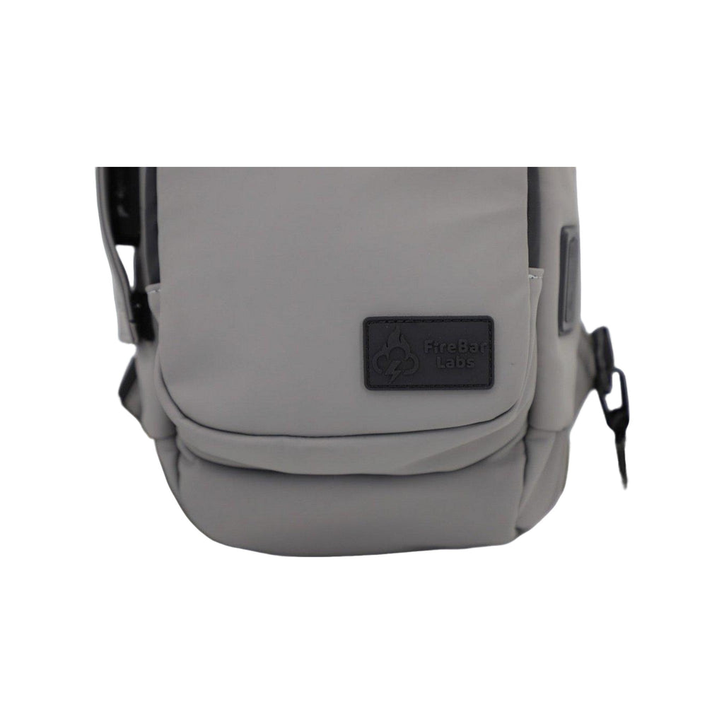 FireBar Labs Smell Proof Executive Tech Cross Body w/USB-C Fast Charge Port - Hidden Lock Safely Fashion Powered by FireBar Labs