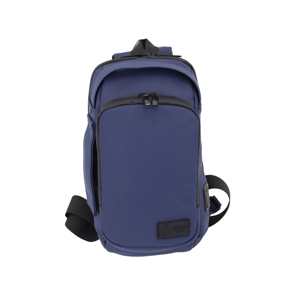 FireBar Labs Smell Proof Executive Tech Cross Body w/USB-C Fast Charge Port - Hidden Lock Safely Fashion Powered by FireBar Labs