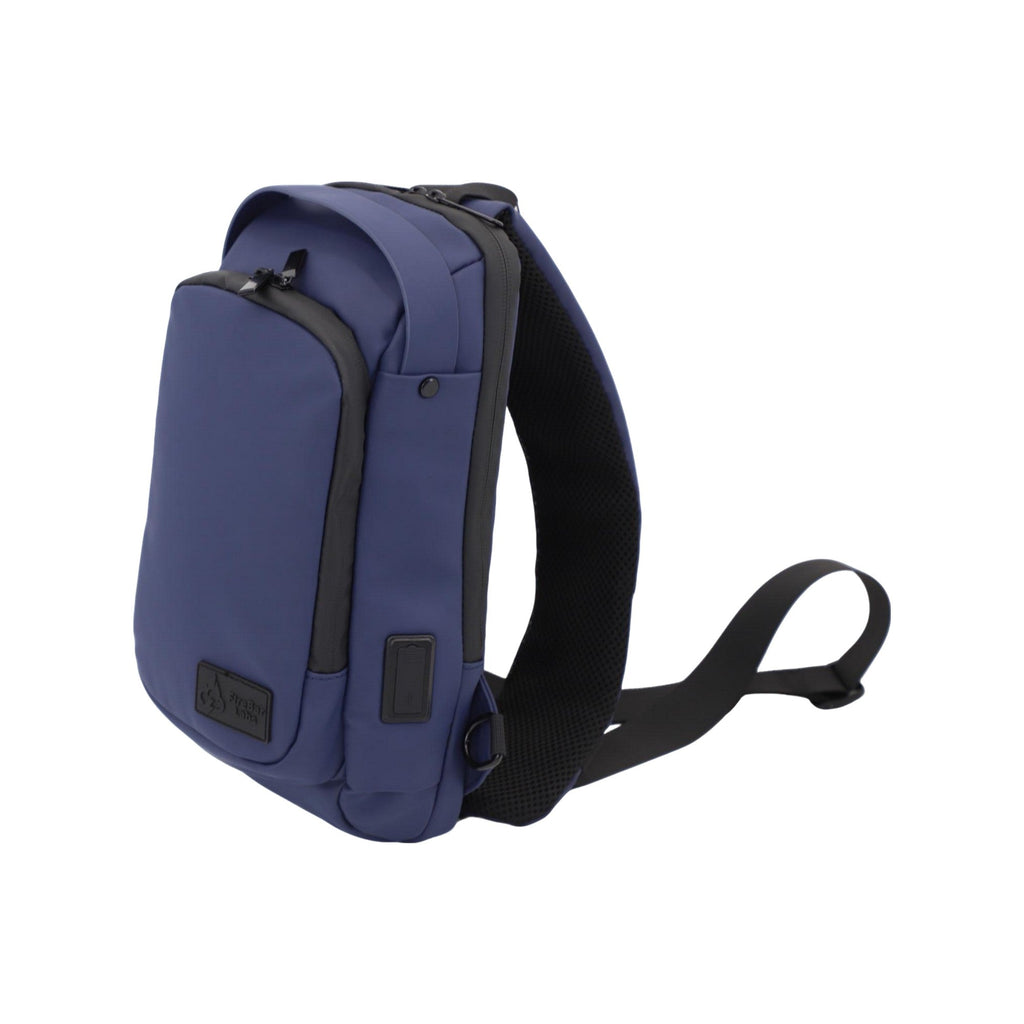 FireBar Labs Smell Proof Executive Tech Cross Body w/USB-C Fast Charge Port - Hidden Lock Safely Fashion Powered by FireBar Labs