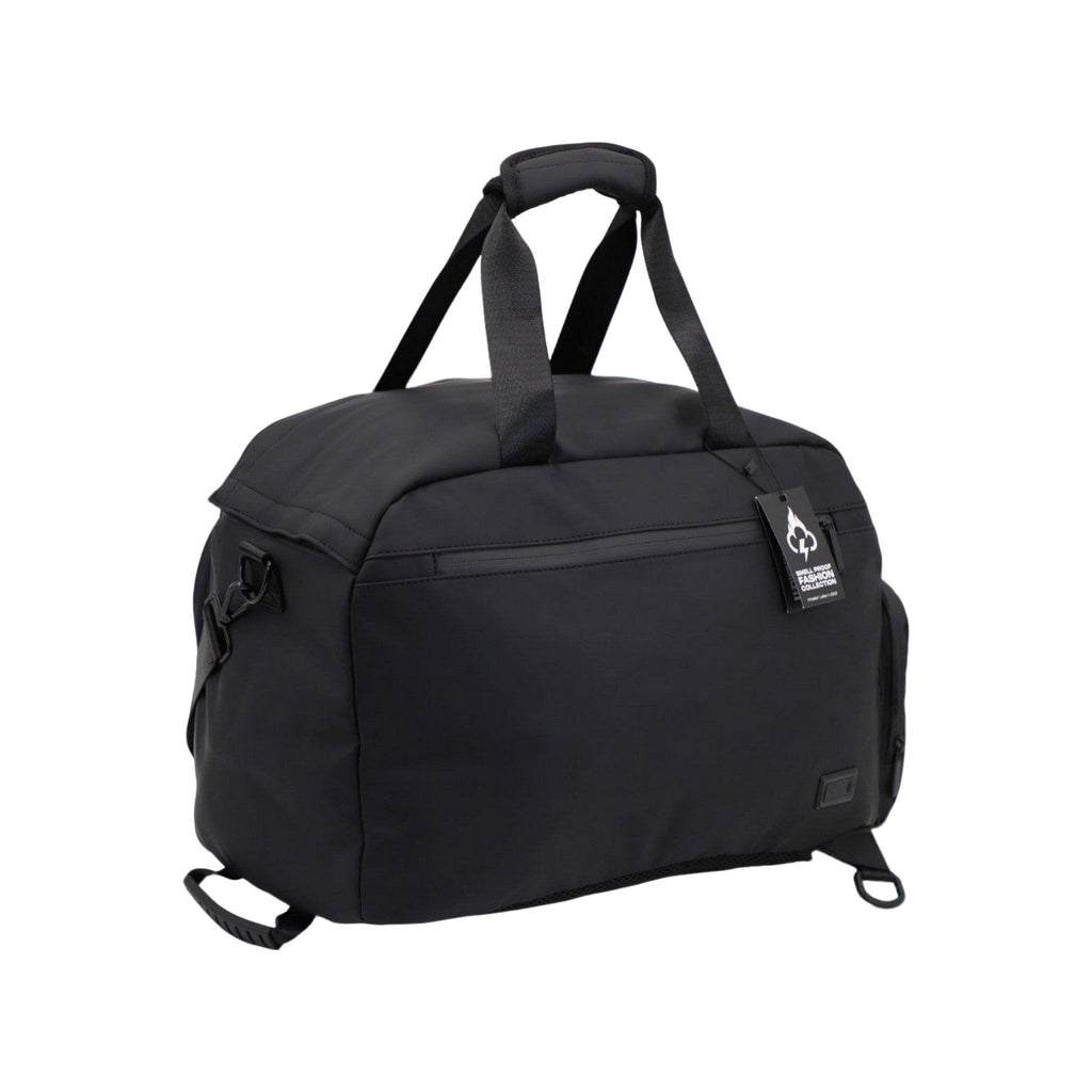 FireBar Labs Smell Proof Executive Hybrid Duffle Bag Backpack w/USB-C Fast Charge Port - Hidden Lock Safely Fashion Powered by FireBar Labs