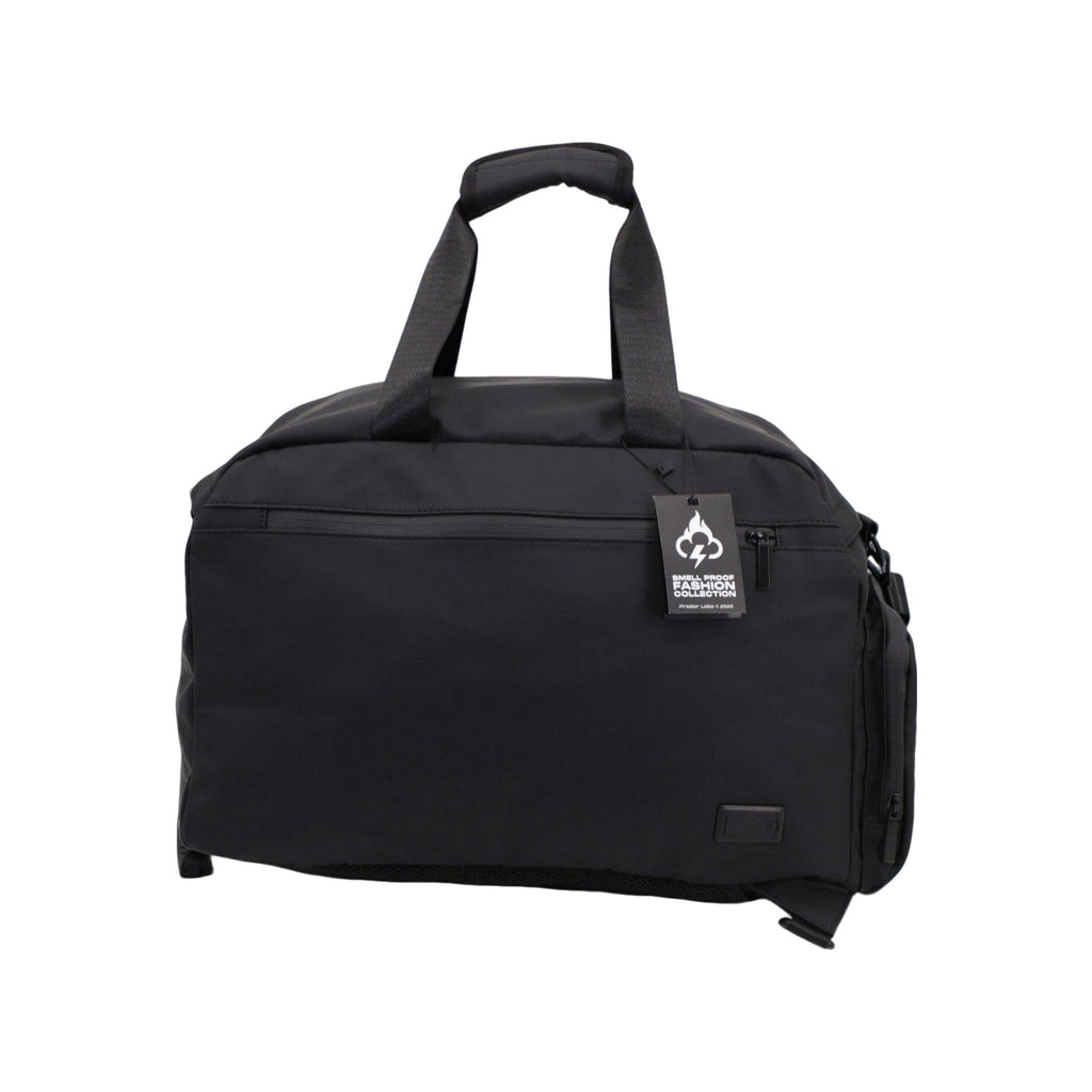 FireBar Labs Smell Proof Executive Hybrid Duffle Bag Backpack w/USB-C Fast Charge Port - Hidden Lock Safely Fashion Powered by FireBar Labs