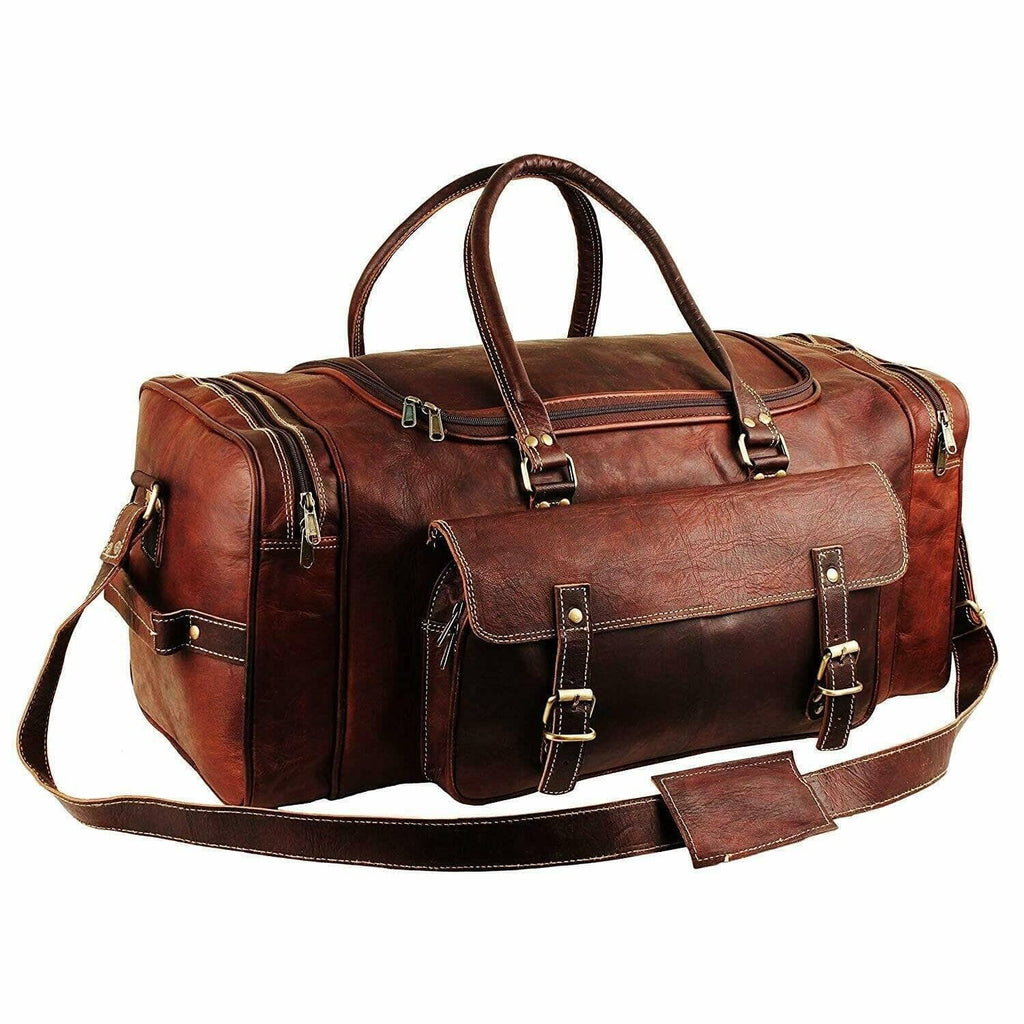 Traveler Weekender Duffle Classy Leather Bags