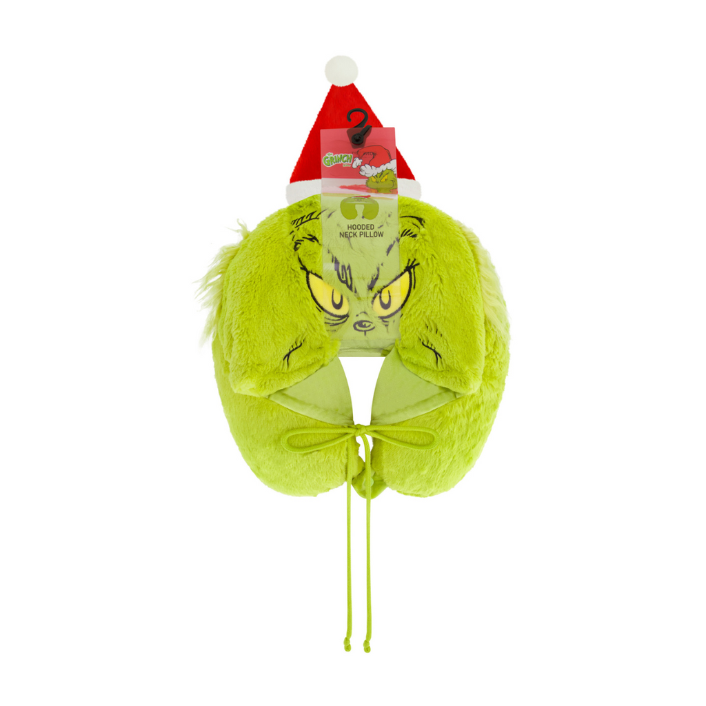 Grinch Santa Hat Hoodie Neck Pillow Ful Luggage