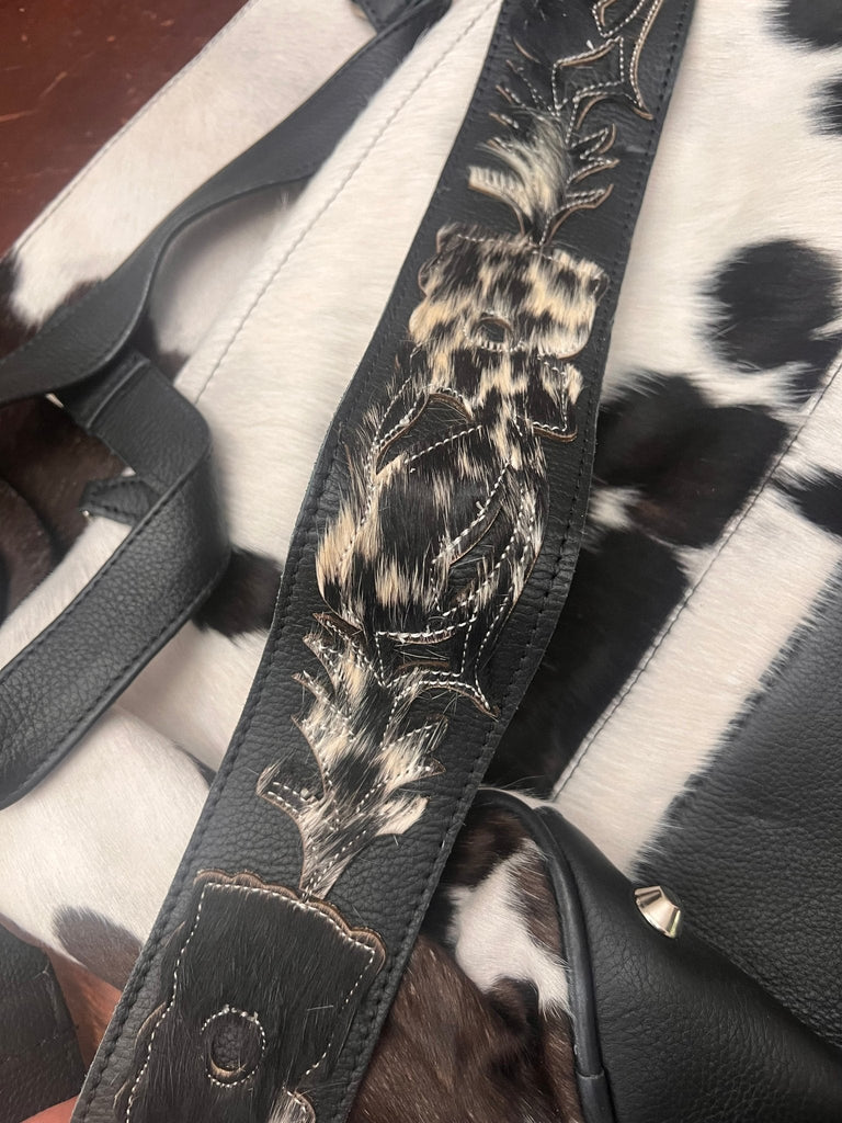 Hair on Hide Crossbody Diaper Bag - Tons of storage Cowhide and Conchos