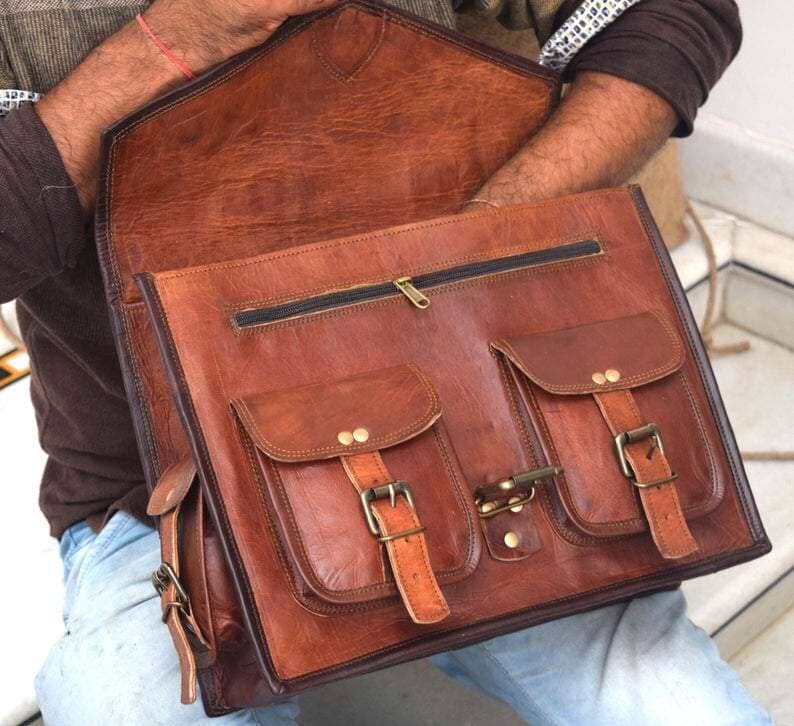 The Multi Pockets Classy Leather Bags