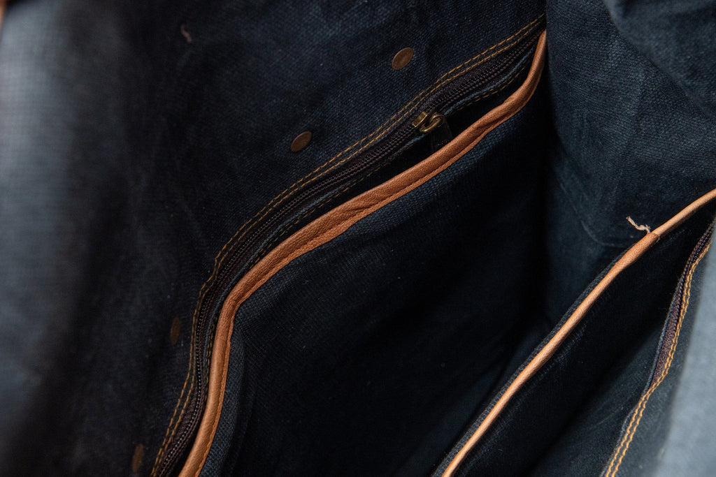 The Hoffman Roll Top Backpack Classy Leather Bags