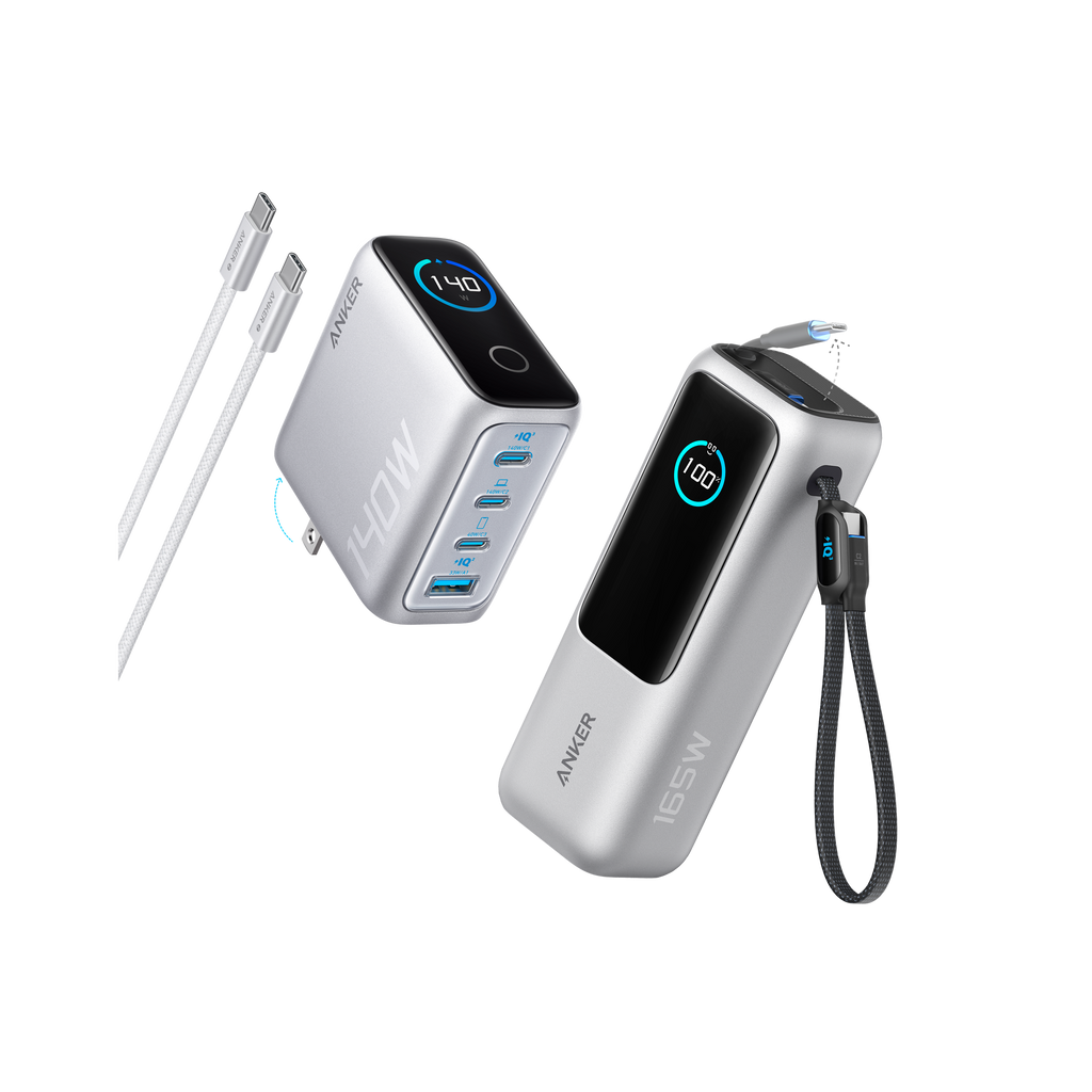 Anker Laptop Power Bank (25K, 165W, Built-In and Retractable Cables) Anker
