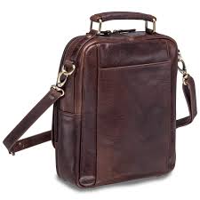 Mancini Arizona Large Unisex Bag Brown Last One Mancini