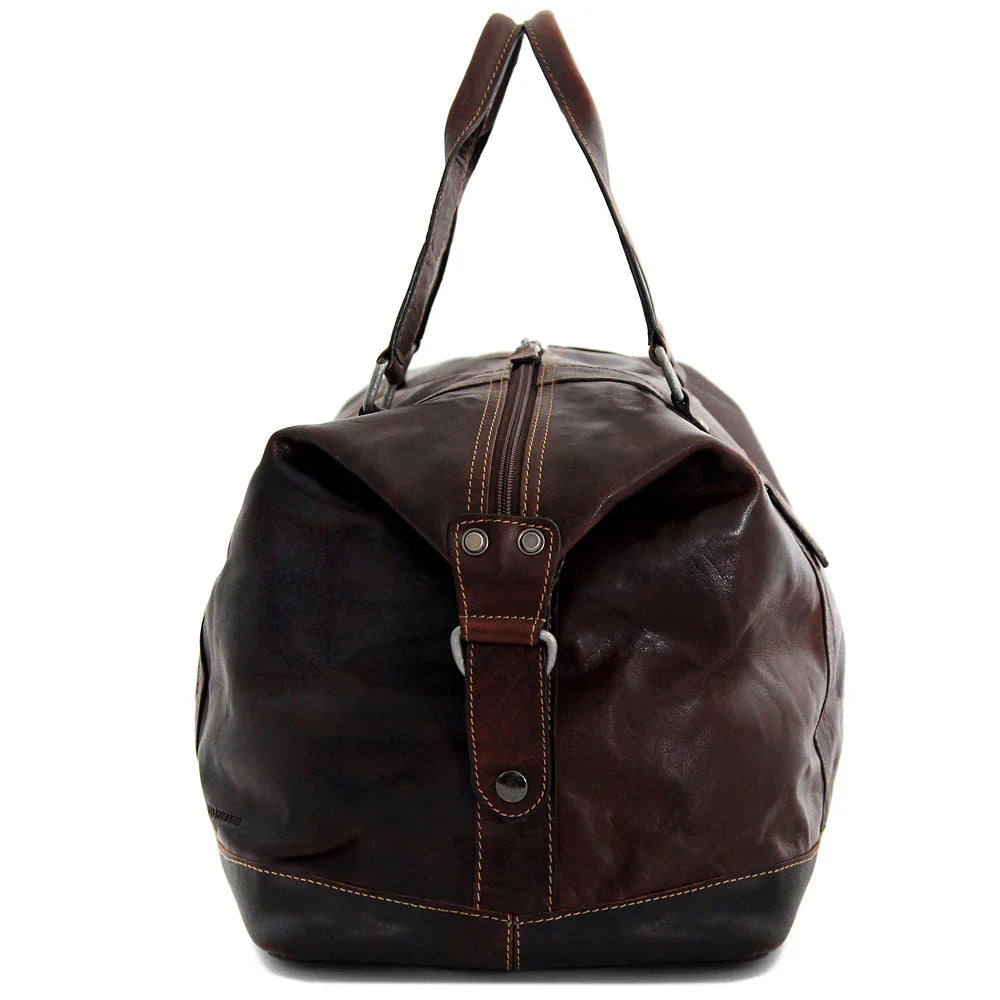 Jack Georges Voyager Leather Duffel Bag - LuggageDesigners