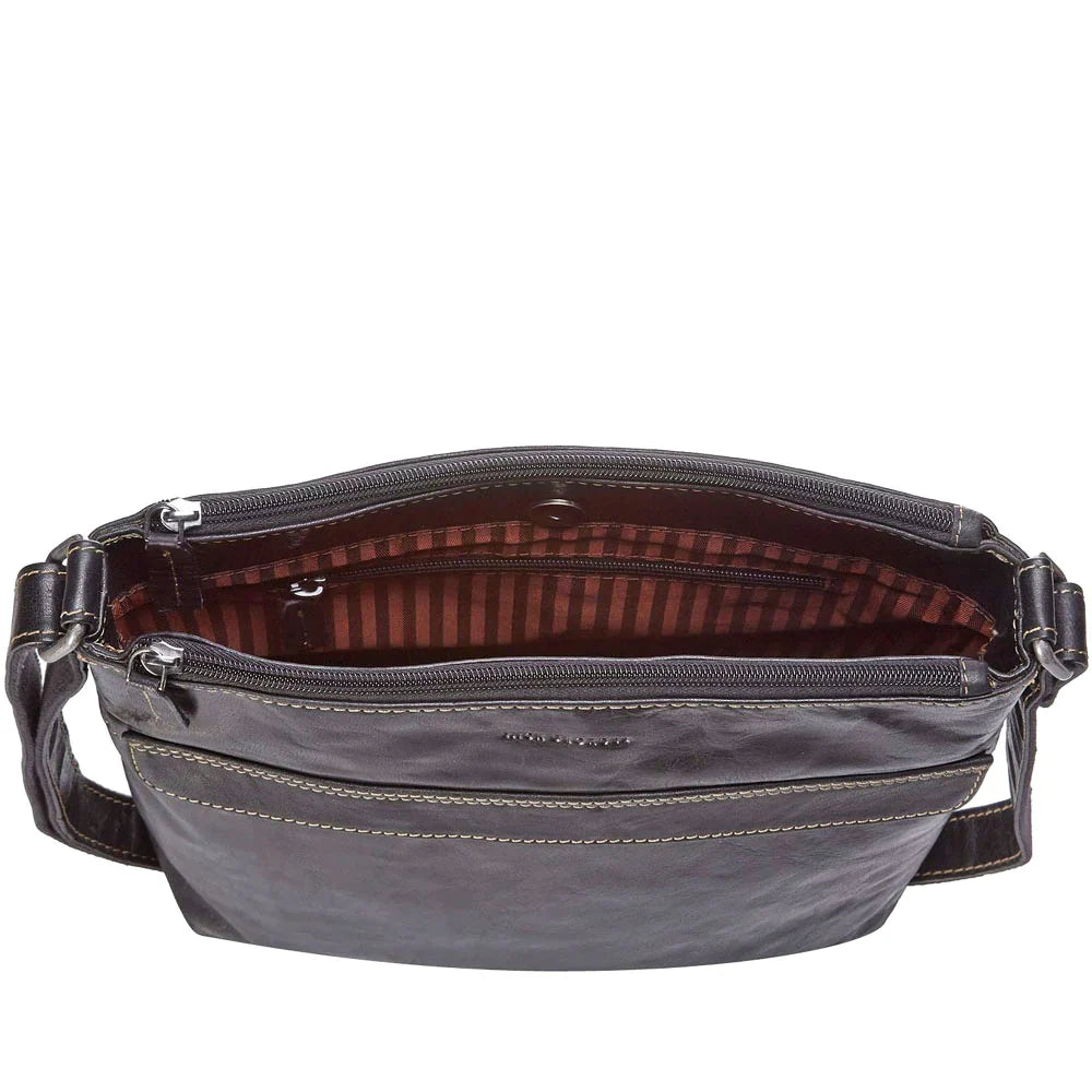 Jack Georges Voyager Zip Top Crossbody Hobo - LuggageDesigners