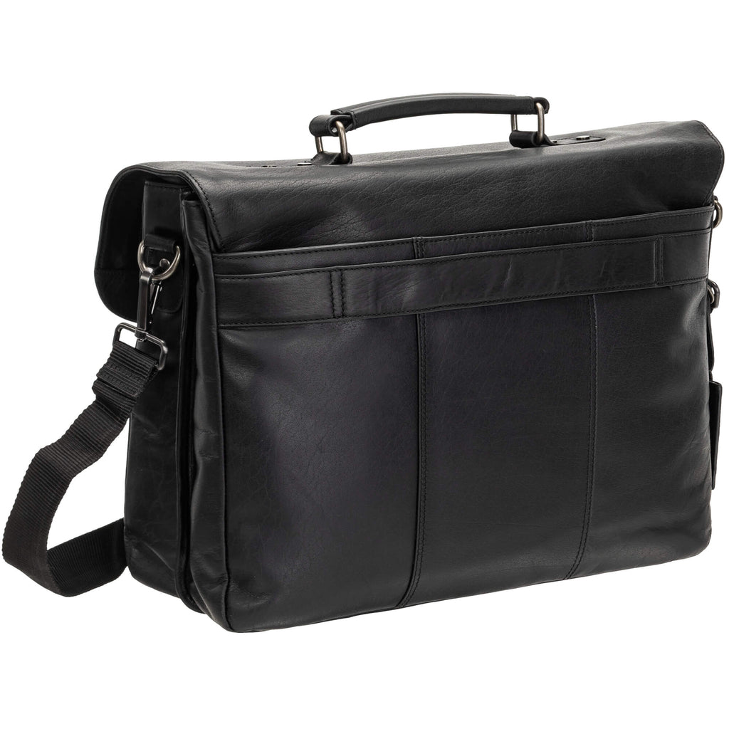 Mancini Buffalo Double Compartment Briefcase for 15.6” Laptop / Tablet Mancini