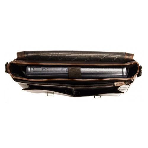 Mancini Buffalo Single Compartment Briefcase for 15'' Laptop Mancini