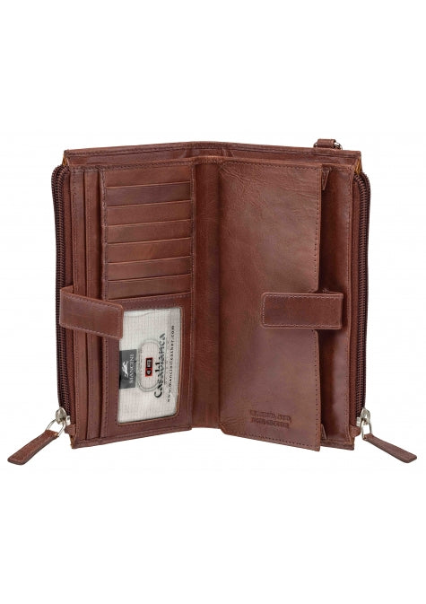 Mancini Casablanca Ladies' RFID Secure Cell Phone Wristlet Mancini