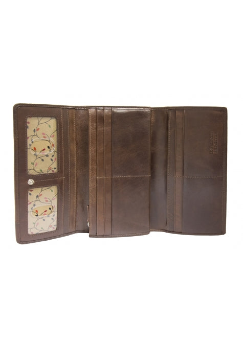 Mancini Casablanca Ladies' RFID Secure Trifold Wallet Mancini