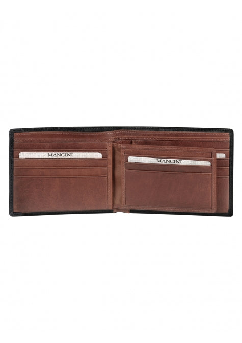 Mancini Casablanca Men’s Billfold with Removable Passcase Mancini